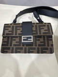 Fendi Jacquard Vitello Grace FF 1974 Baguette Belt Pouch