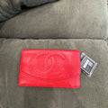 Chanel Caviar Leather Large CC Flap Clutch Wallet