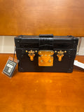 Louis Vuitton Petite Malle Crocodile Skin Black BX2238