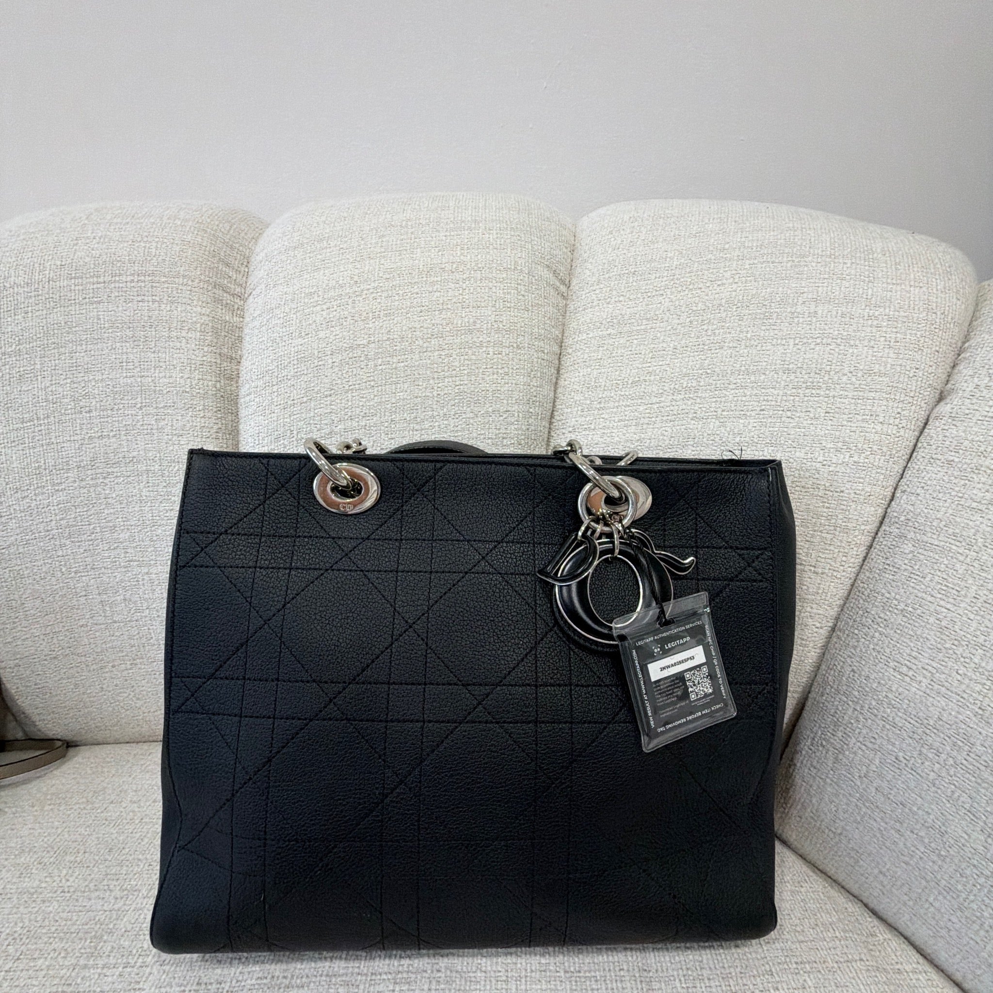 Christian Dior Supple Calfskin Cannage Ultra Dior Tote Bag