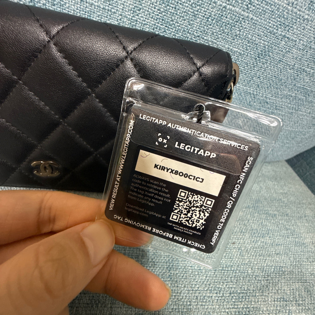 Chanel Quilted Lambskin Zip Around Long Wallet