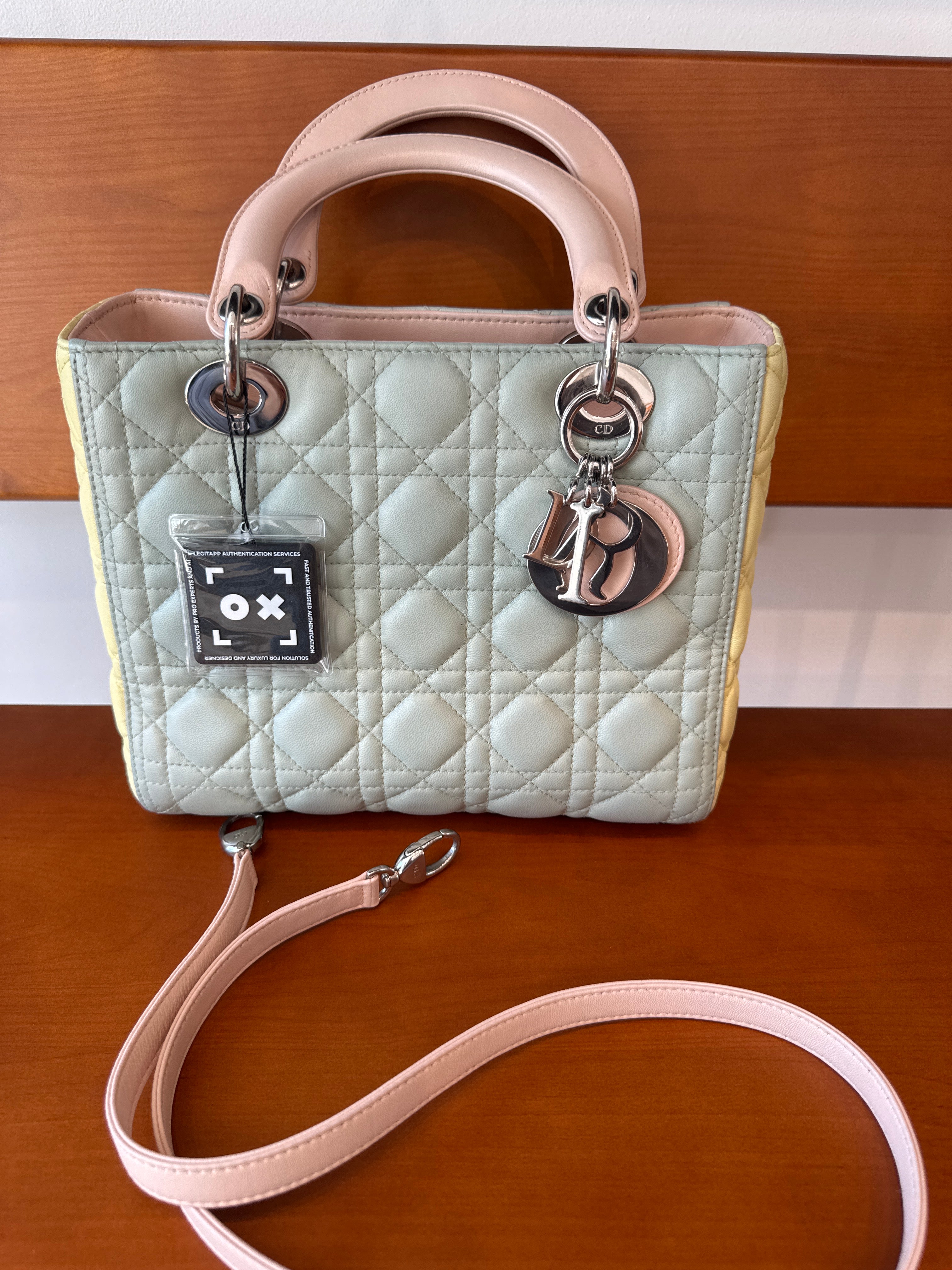 Dior Medium Tricolor Lady Dior Bag