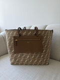 5526 Fendi Roll FF Zucca Print Shopping Tote Bag