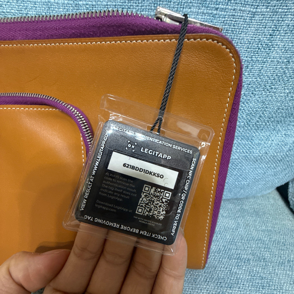 Hermès Barenia Calfskin Double Zip Duo Pouch