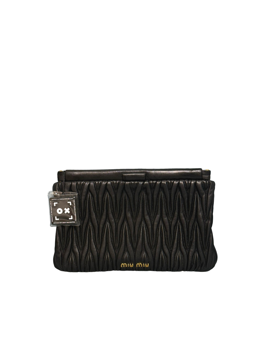 Miu Miu Matelassé Leather Frame Clutch Bag