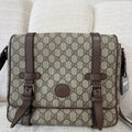 Gucci Neo Vintage GG Supreme Canvas Leather Messenger Bag