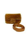Fendi Velvet FF Baguette Bag