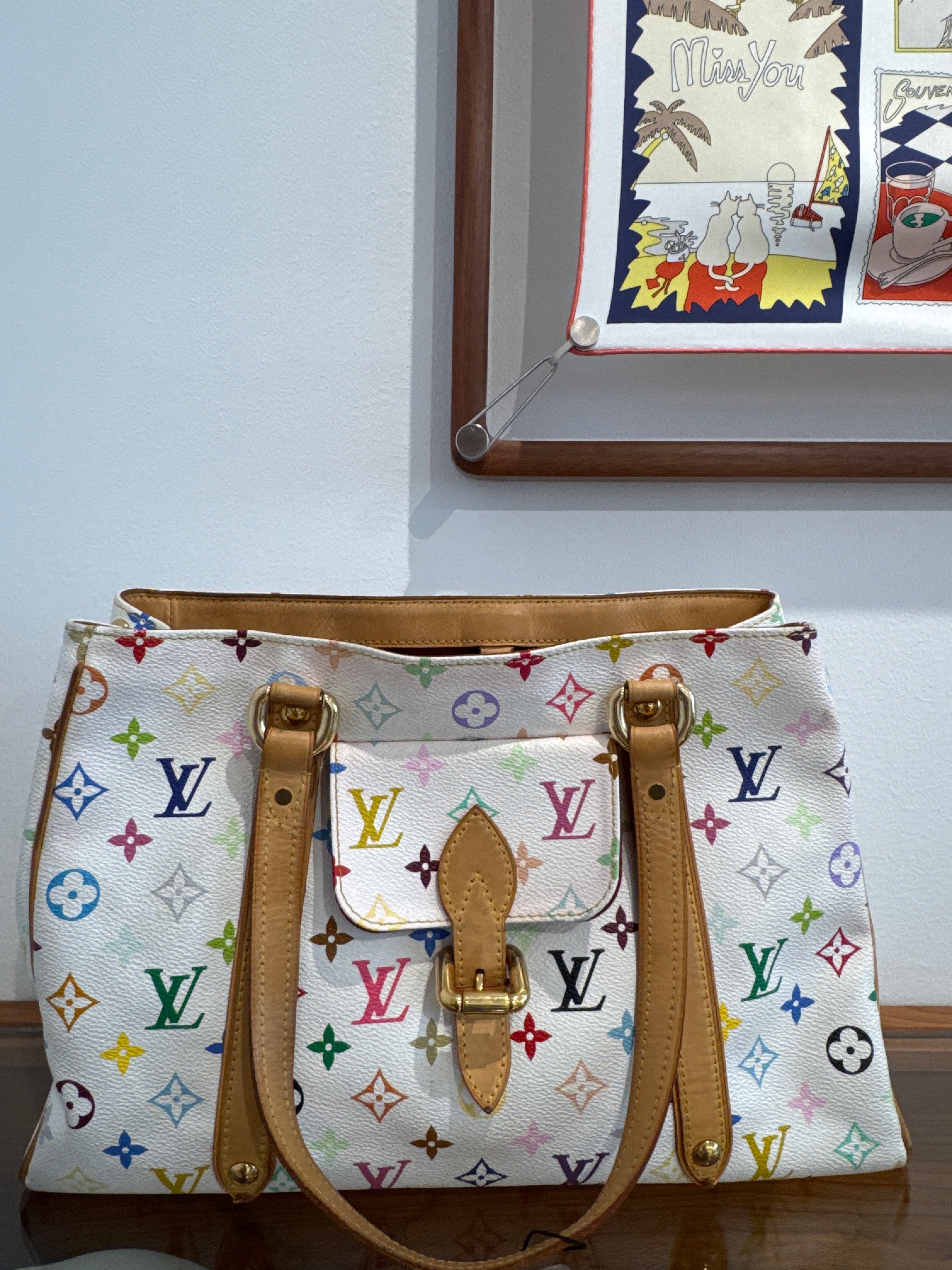 Louis Vuitton Monogram Multicolor Aurelia White