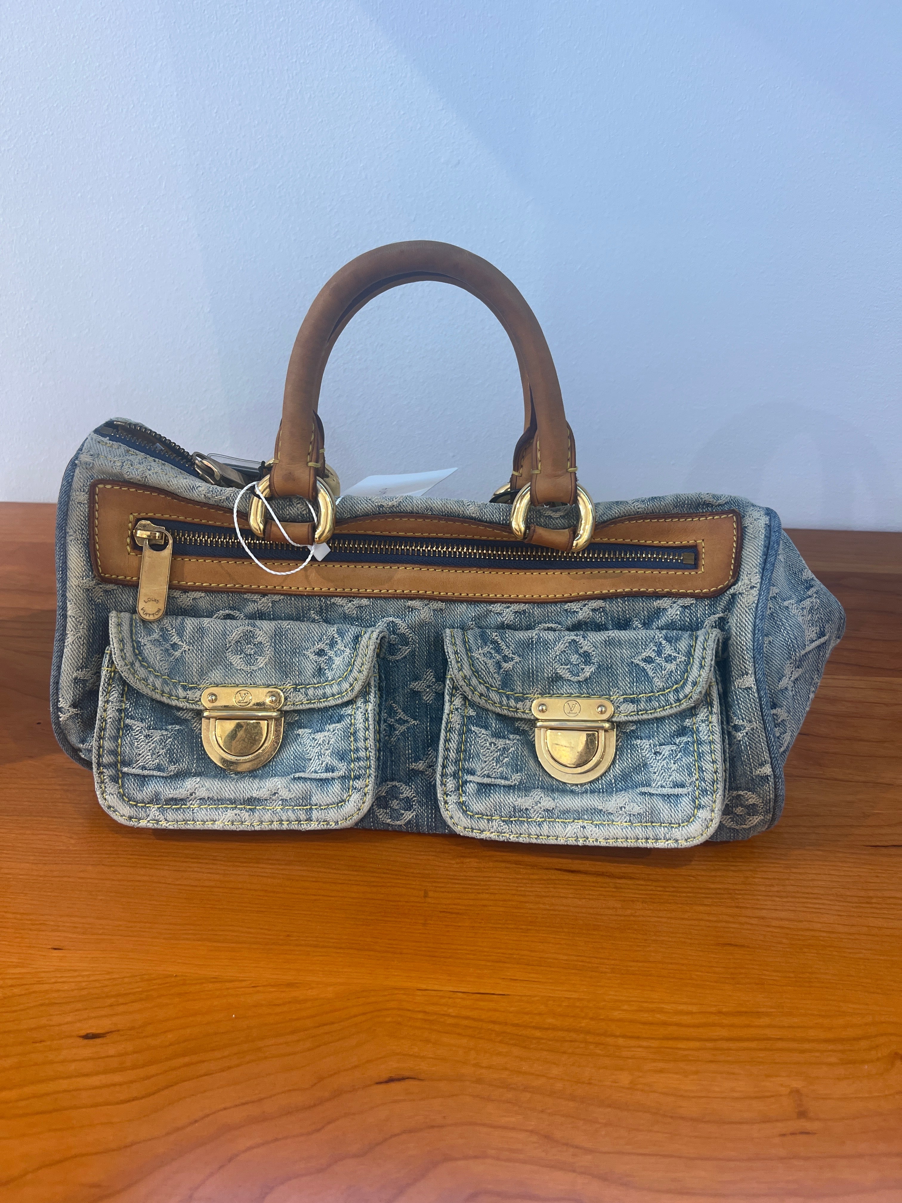 Louis Vuitton Neo Speedy Bag Denim  CM4054
