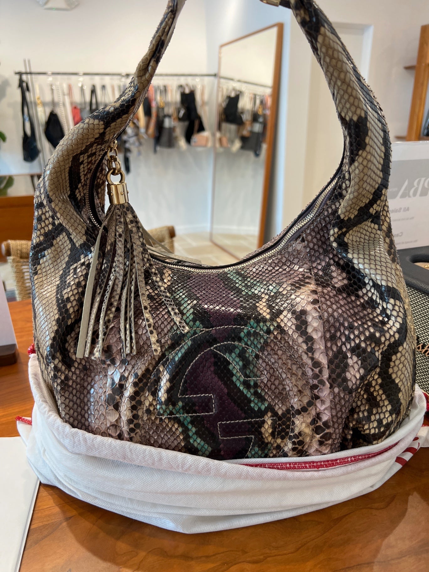 Gucci Snakeskin Handbag