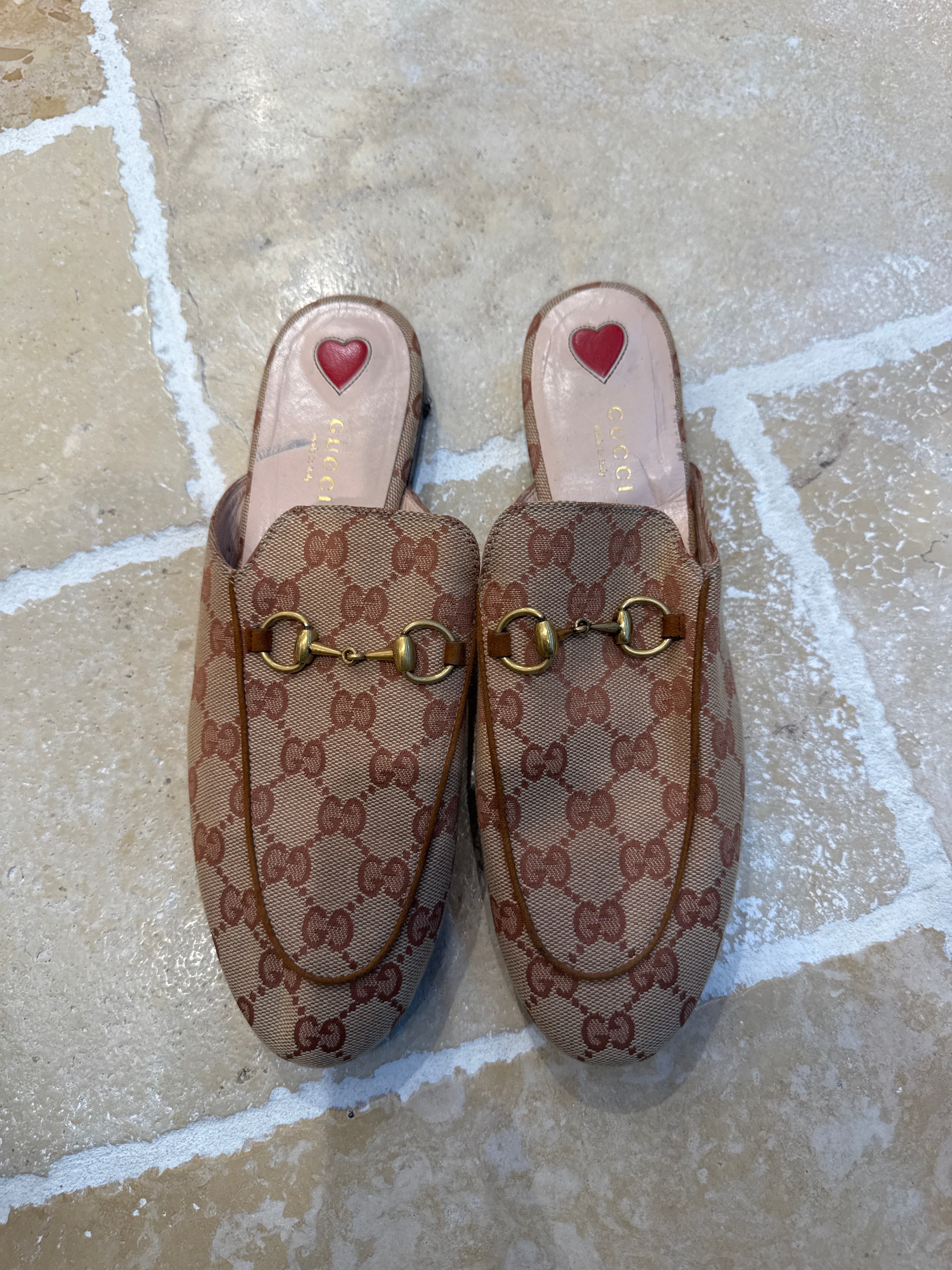 Gucci GG Canvas Mules
