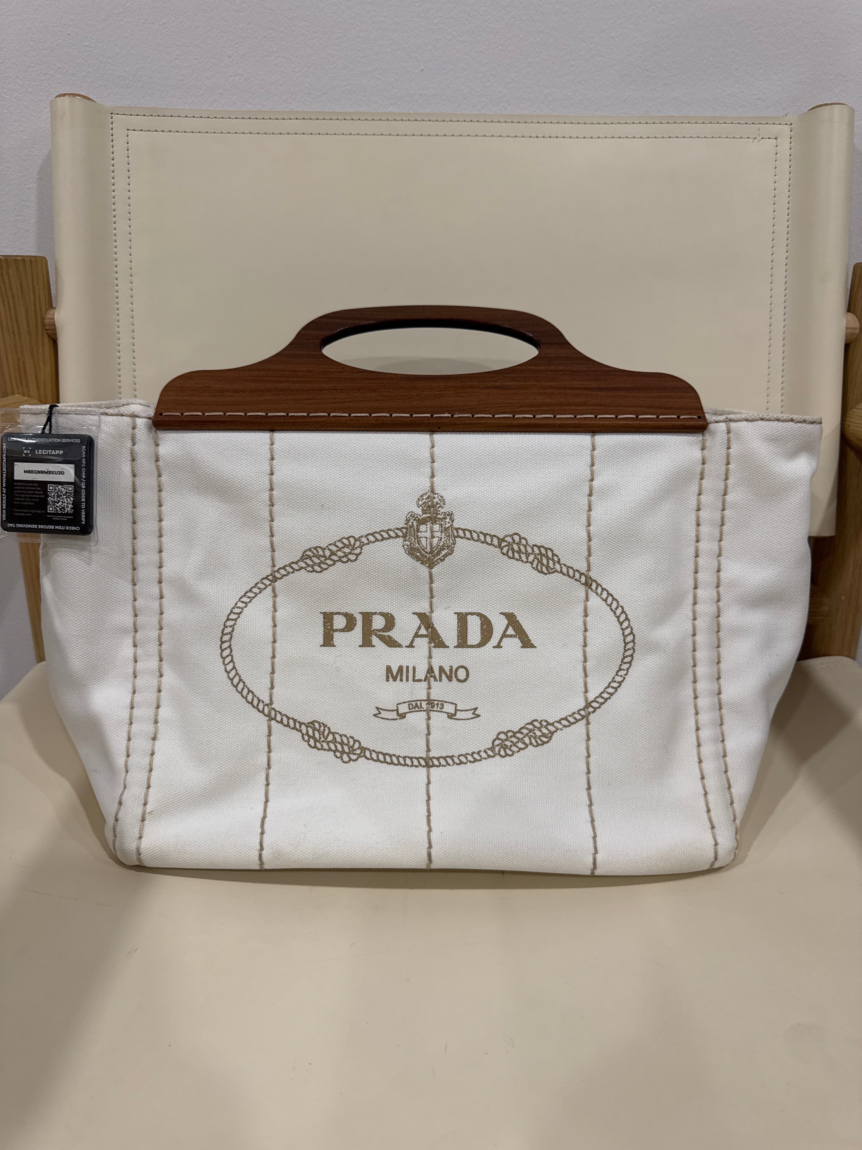 Prada Canapalage tote bag