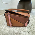 Loewe Mini Puzzle Multicolor Calfskin Crossbody Bag