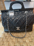 Chanel CC Delivery Tote Glazed Calfskin