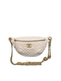 Chanel Quilted Lambskin Chain Waist Belt Bag
