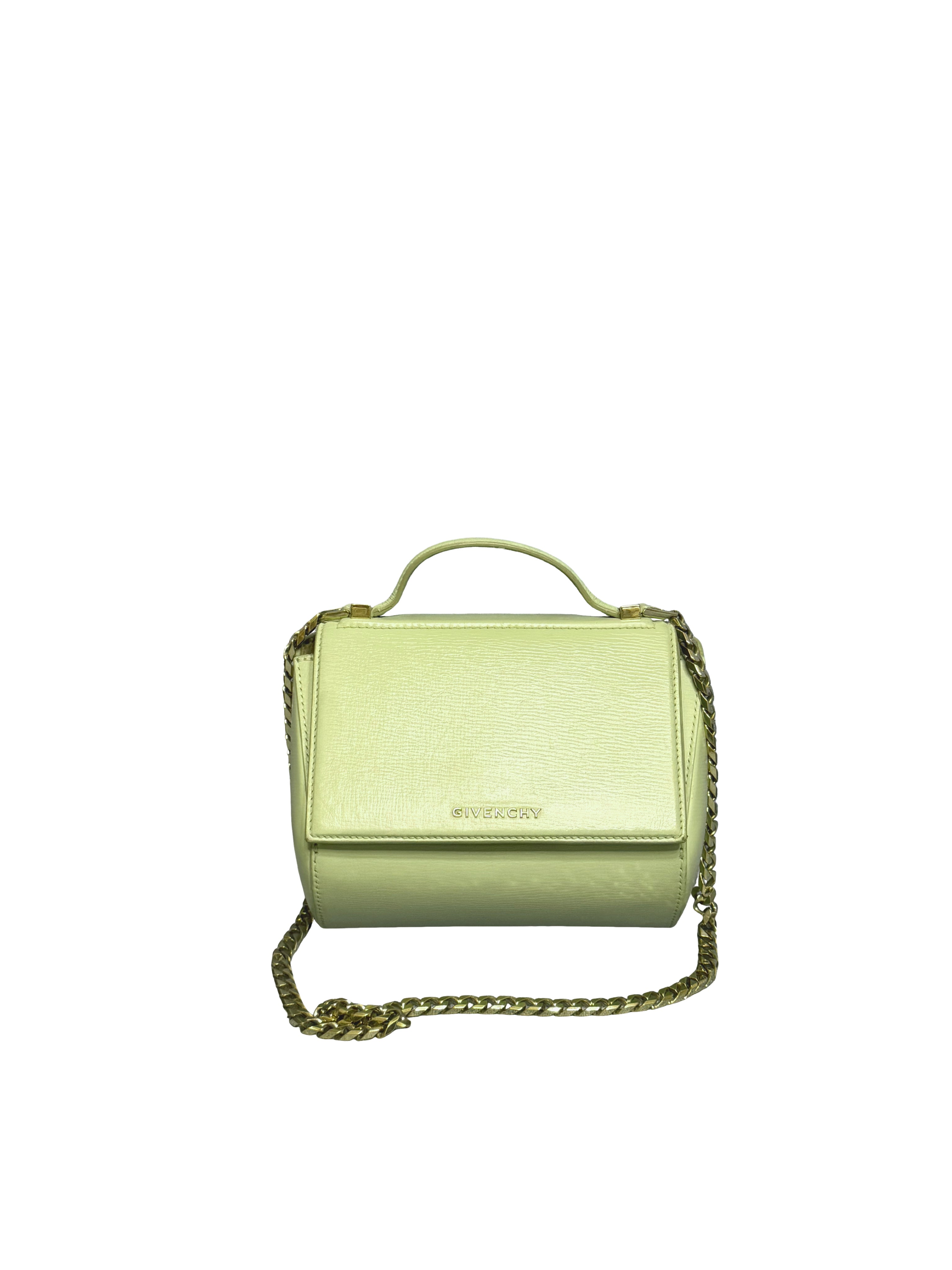 Givenchy Textured Leather Pandora Box Chain Crossbody Bag