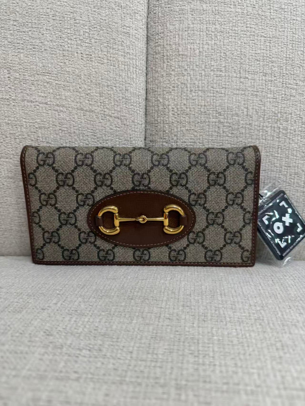 Gucci Horsebit 1955 GG Canvas Chain Wallet