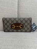 Gucci Horsebit 1955 GG Canvas Chain Wallet