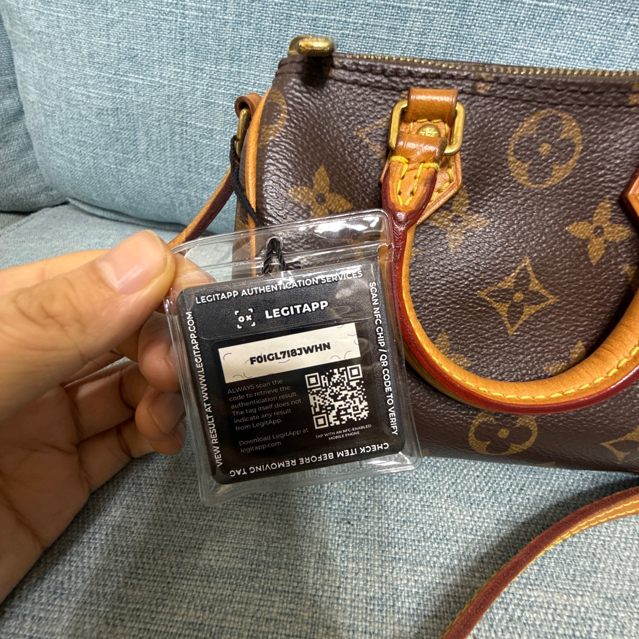 Louis Vuitton Monogram Canvas Nano Speedy Crossbody Bag