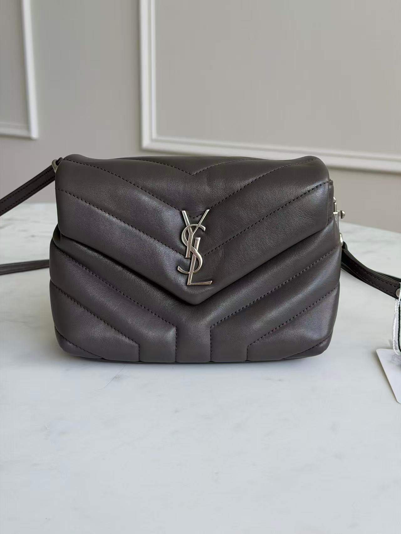 3481 Saint Laurent Quilted Calfskin Loulou Crossbody Bag