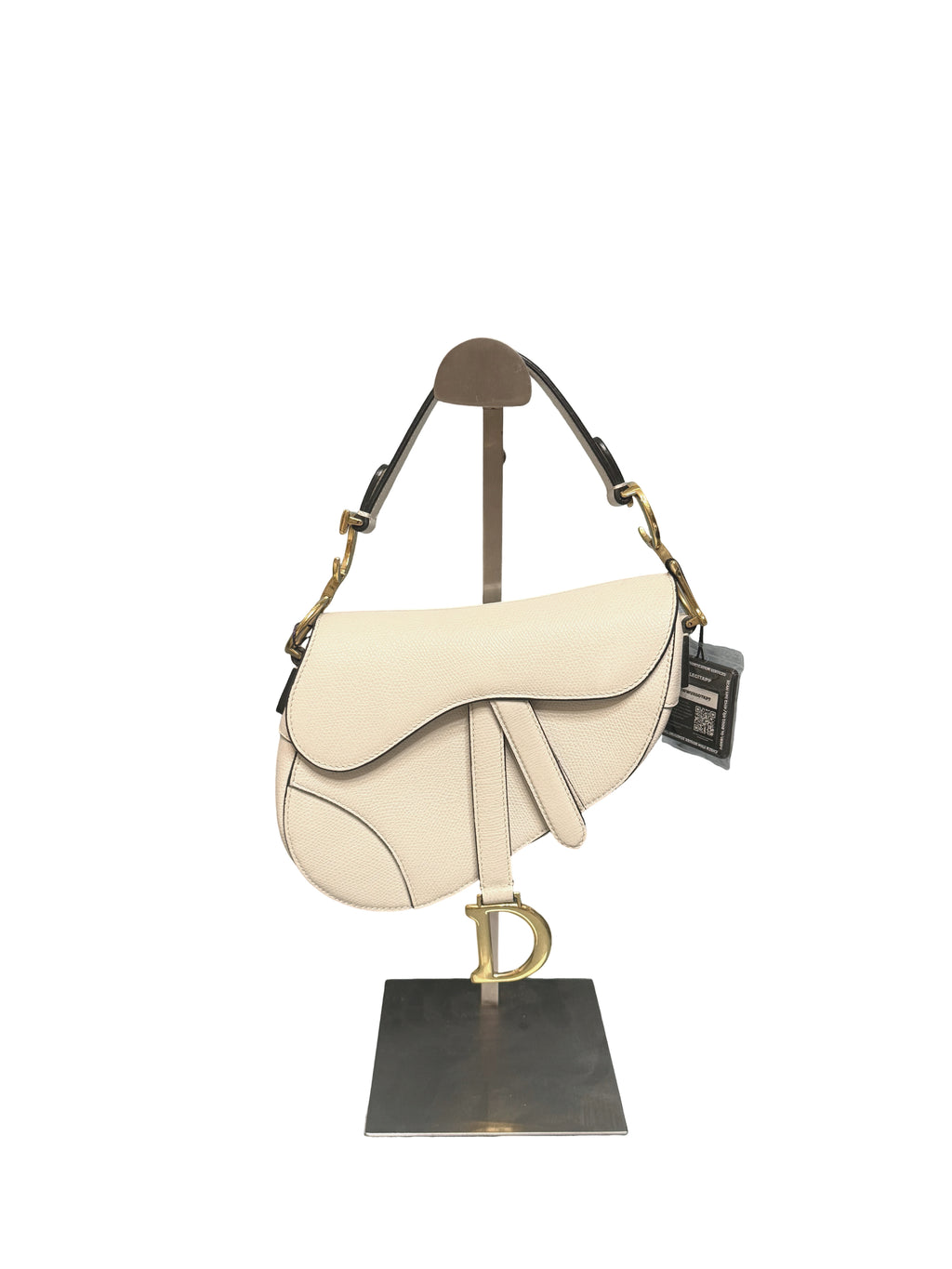 Christian Dior Grained Calfskin Saddle Shoulder Bag