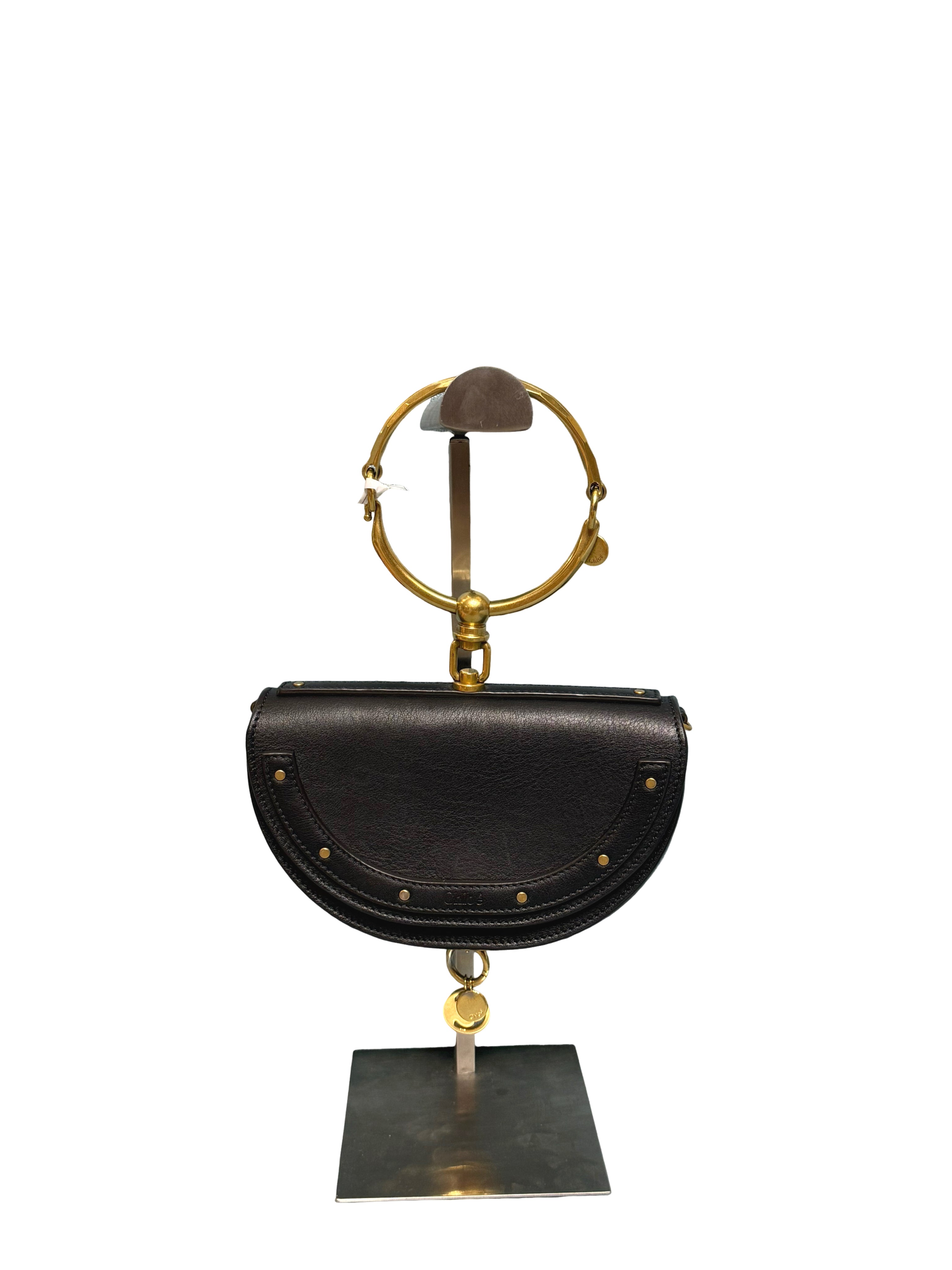 Chloé Calfskin Nile Half Moon Bracelet Crossbody Bag