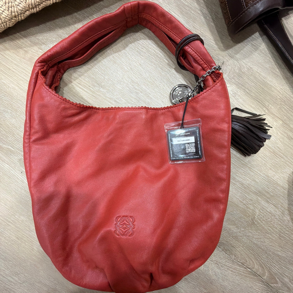 Loewe Nappa Leather Hobo Shoulder Bag