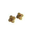 6887 Chanel CC Clover Clip-On Earrings