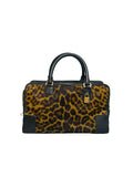 Loewe Leopard Print Calf Hair Amazona Bag