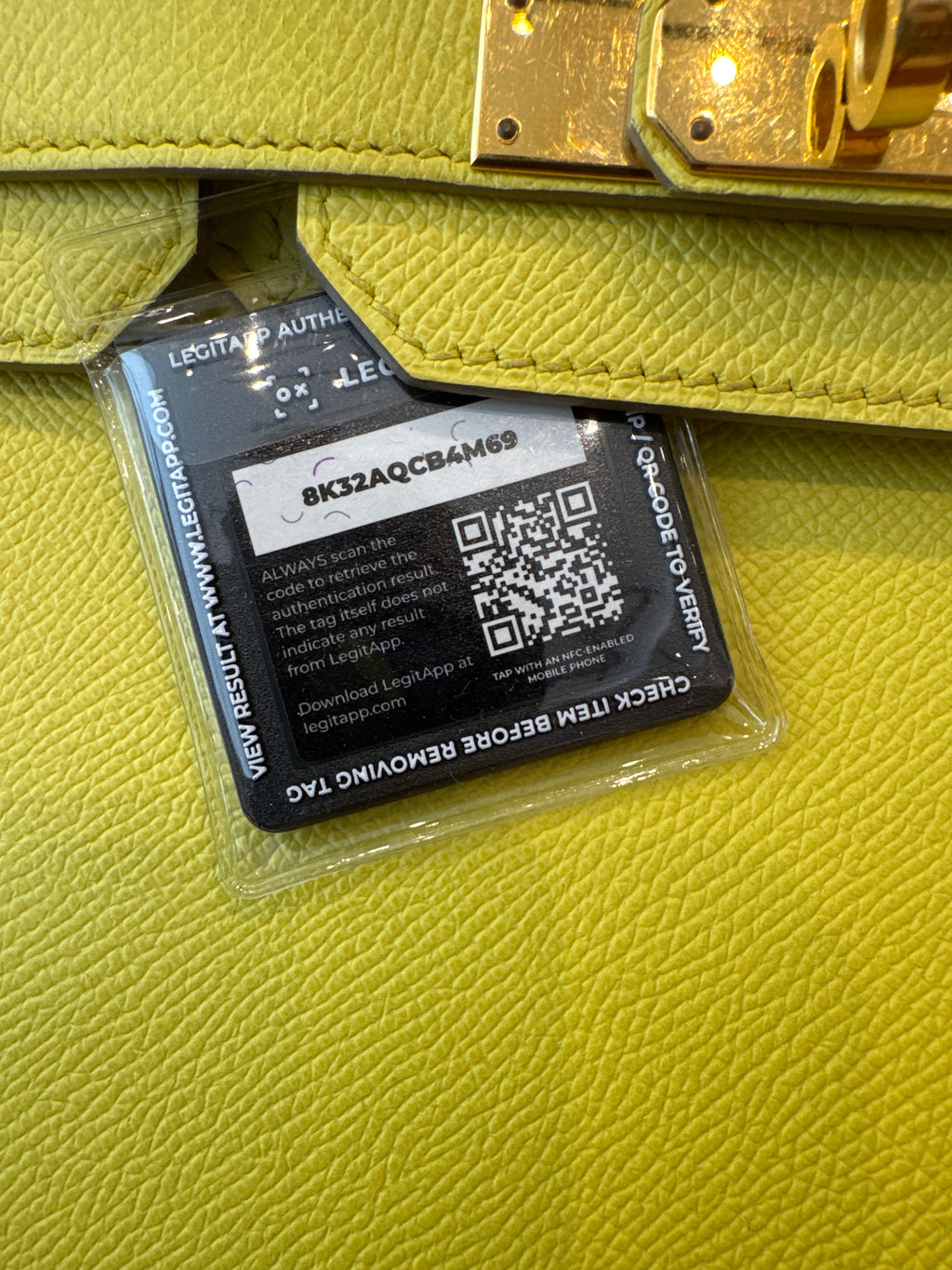 Hermes Epsom BIRKIN 30 Lime