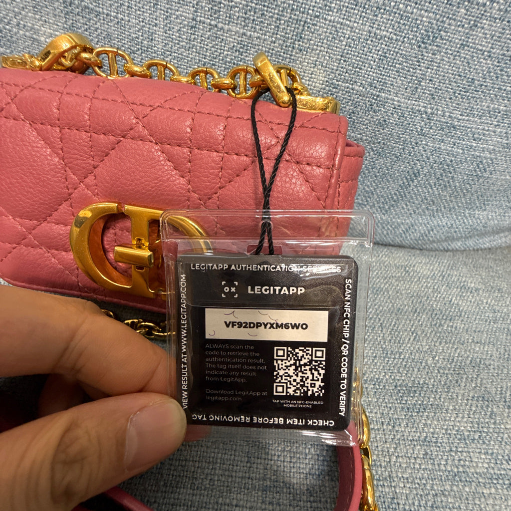Christian Dior Micro Caro Cannage Supple Calfskin Bag