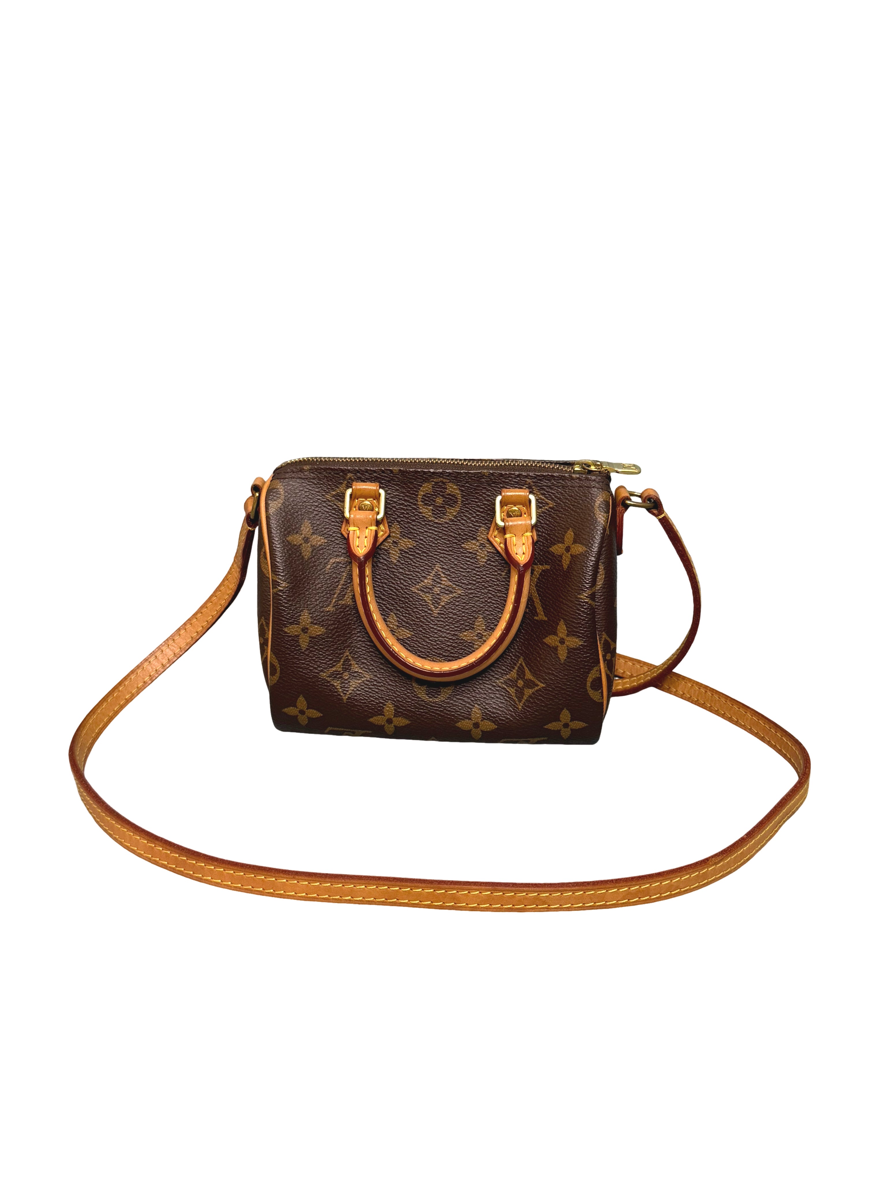 Louis Vuitton Monogram Canvas Nano Speedy Crossbody Bag