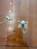 Dior Gold Tone Christian Me Zodiac Scorpion Pendant Necklace