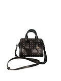Alexander McQueen Studded Leather Skull Padlock Satchel Bag
