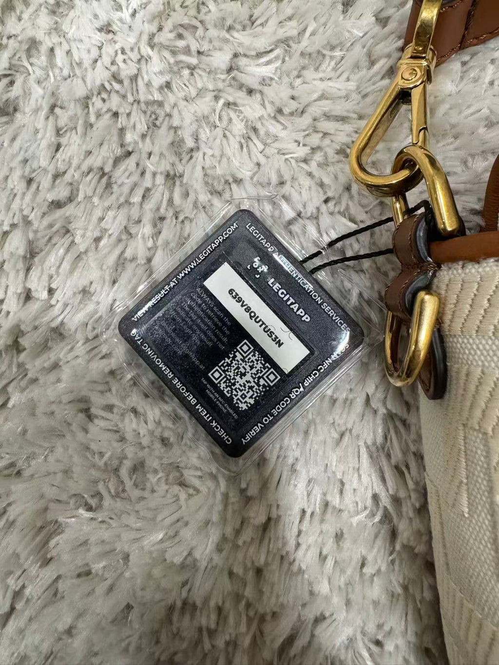 Fendi FF Jacquard Canvas Baguette Shoulder Bag