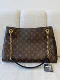 Louis Vuitton Monogram Canvas Pallas Chain Shoulder Tote Bag