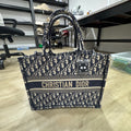 Christian Dior Canvas Oblique Book Tote Bag