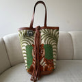 Hermès Toile Canvas & Barenia Leather Tigre Royal Tubino Bucket Tote Bag