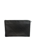 Bottega Veneta Intrecciato Nappa Leather Zip Document Pouch Clutch