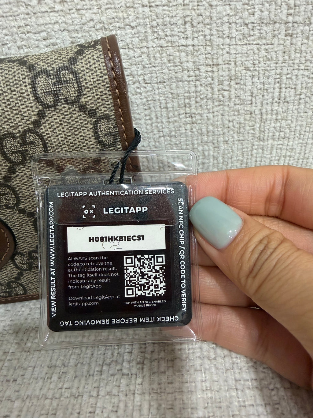 Gucci Horsebit 1955 GG Canvas Chain Wallet