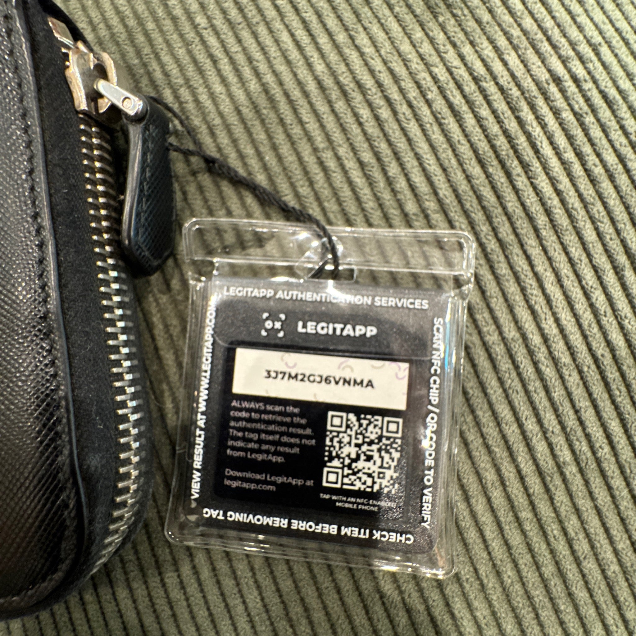 Prada Saffiano Leather Triangle Logo Zip Around Long Wallet
