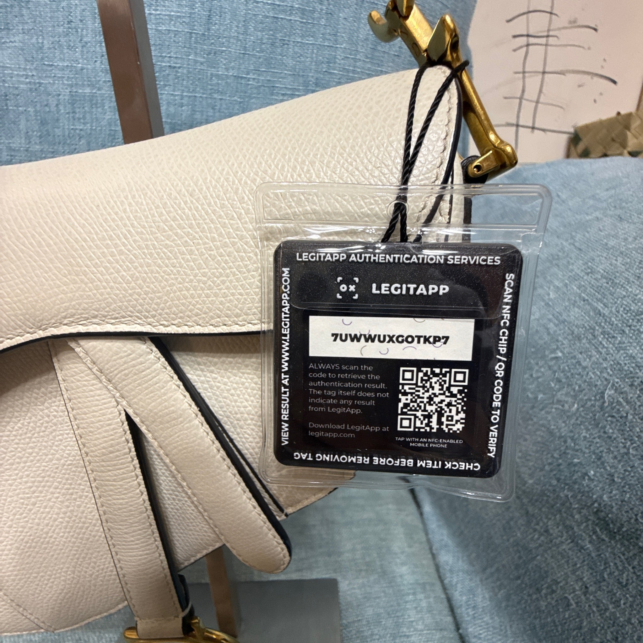 Christian Dior Grained Calfskin Saddle Shoulder Bag