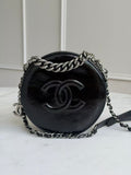 5393 Chanel Patent Round As Earth Evening Bag