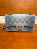 Chanel Denim Mini Single Flap Bag