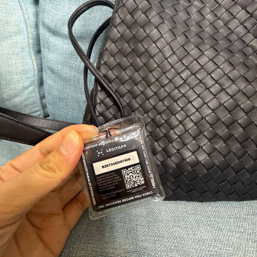 Bottega Veneta Intrecciato Nappa Leather Flap Messenger Crossbody Bag