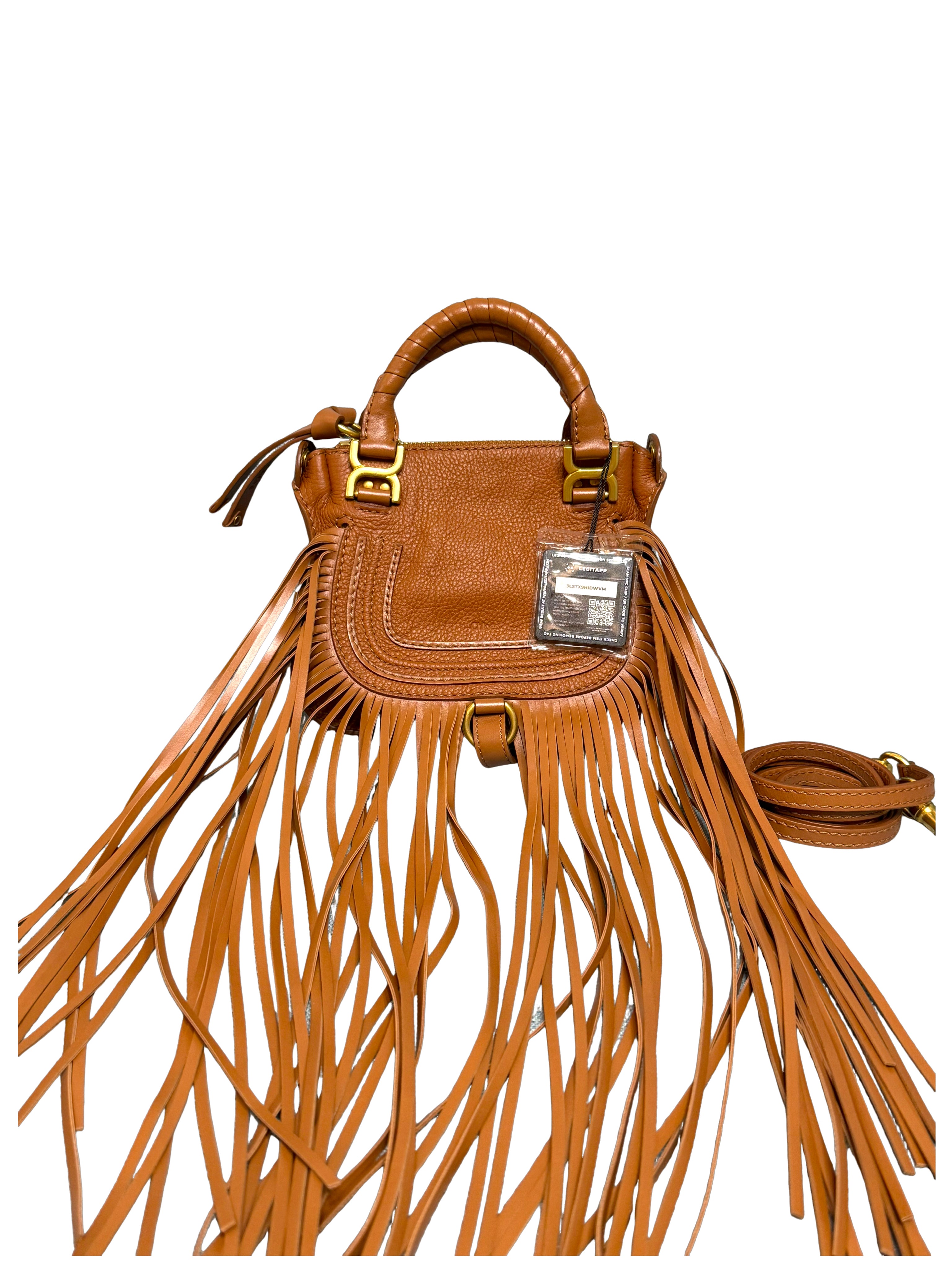 Chloé Marcie Fringe Calfskin CrossBody Bag