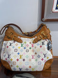 Louis Vuitton Monogram Multicolor Greta White