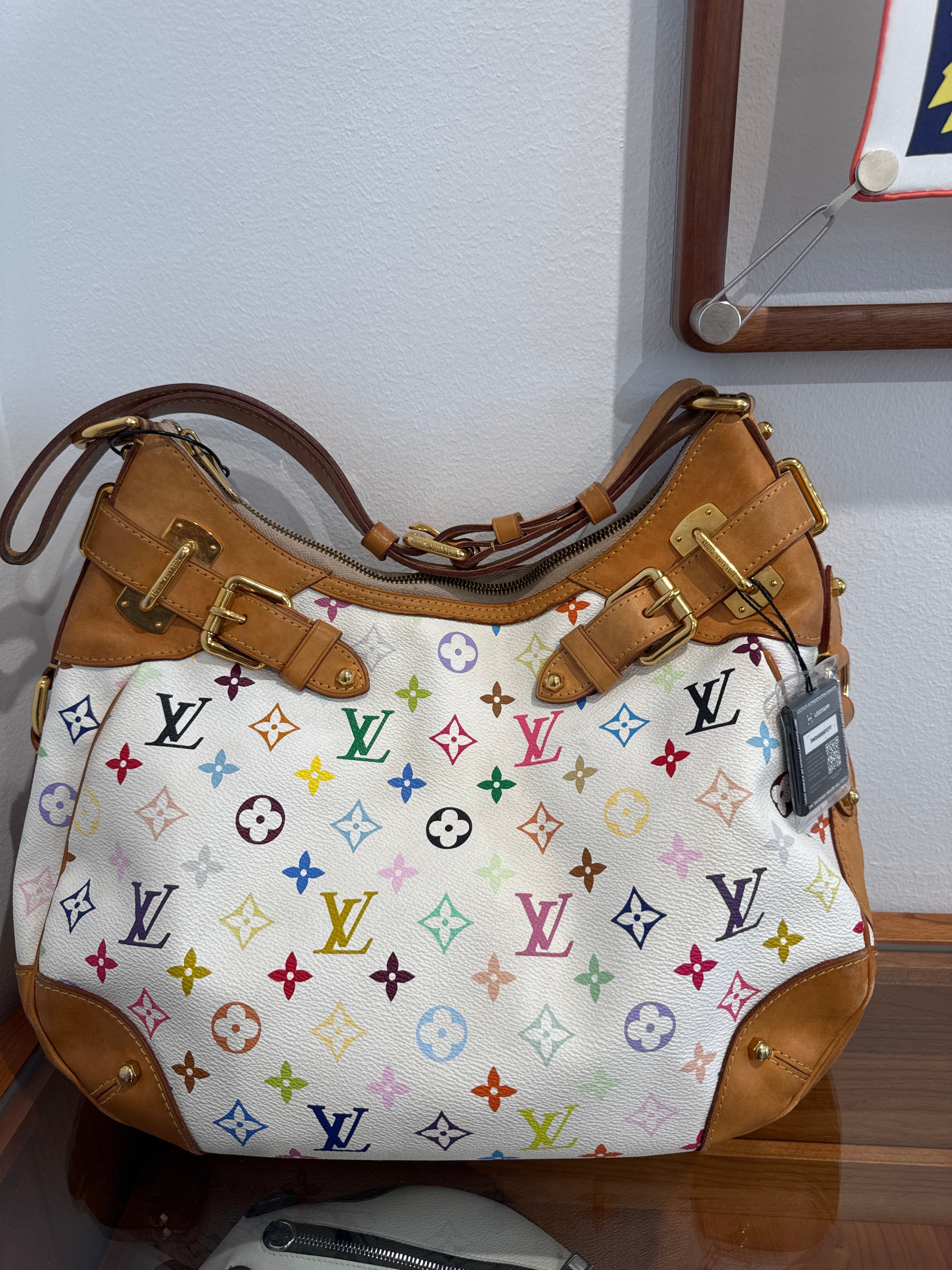Louis Vuitton Monogram Multicolor Greta White