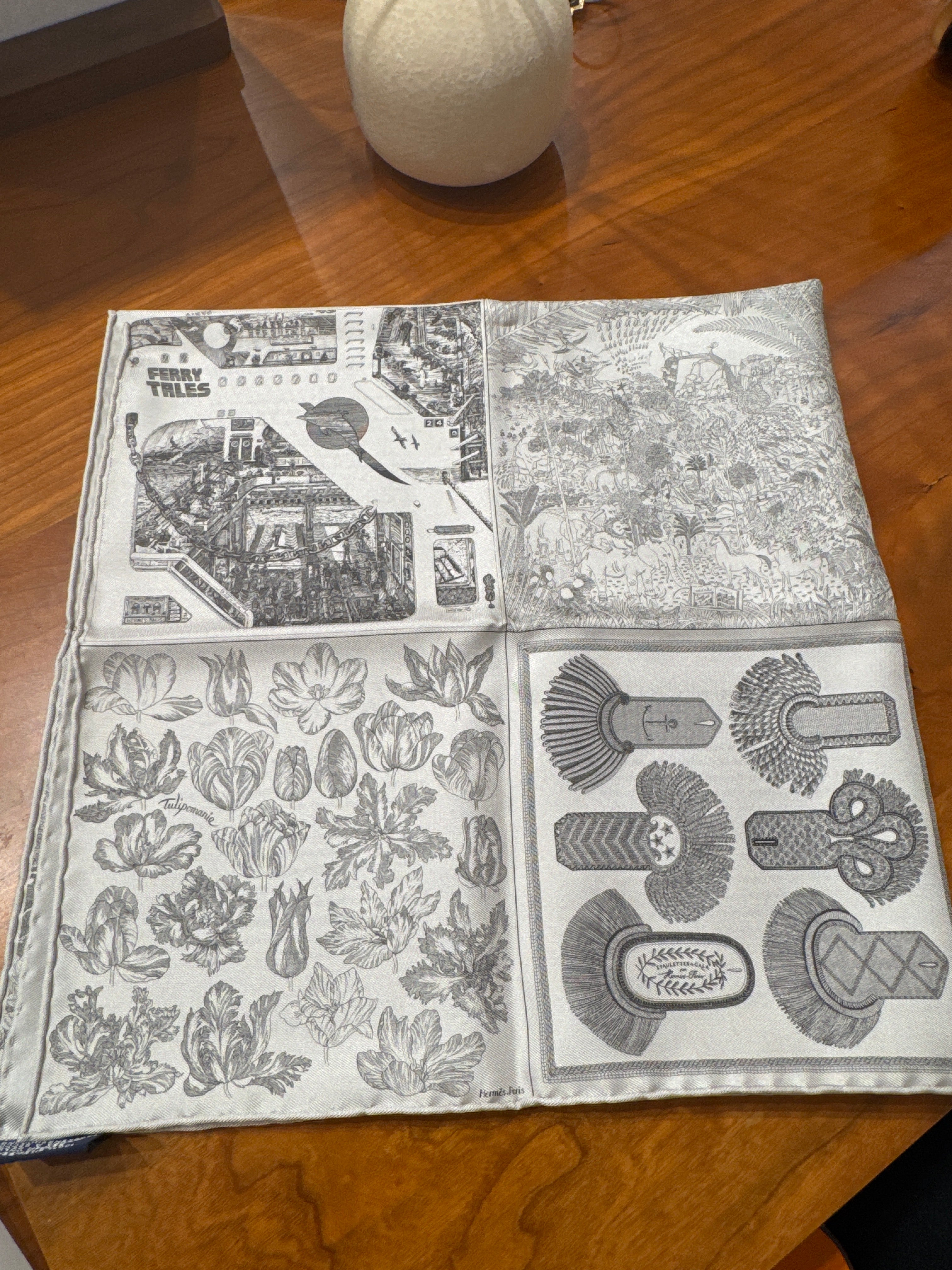 Hermès Vip 2023 Special Edition Double Sided "16 Carrés" Silk Scarf