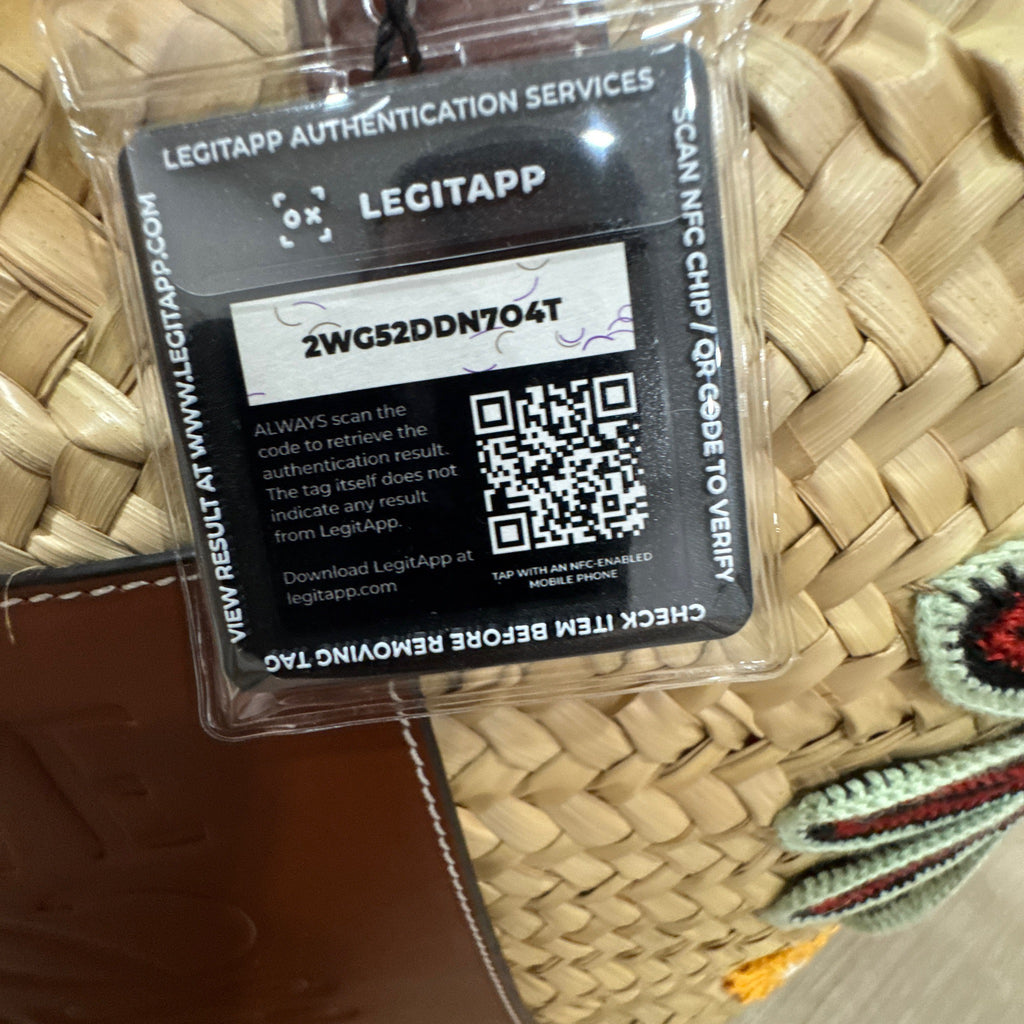Loewe Raffia Basket Tote Bag
